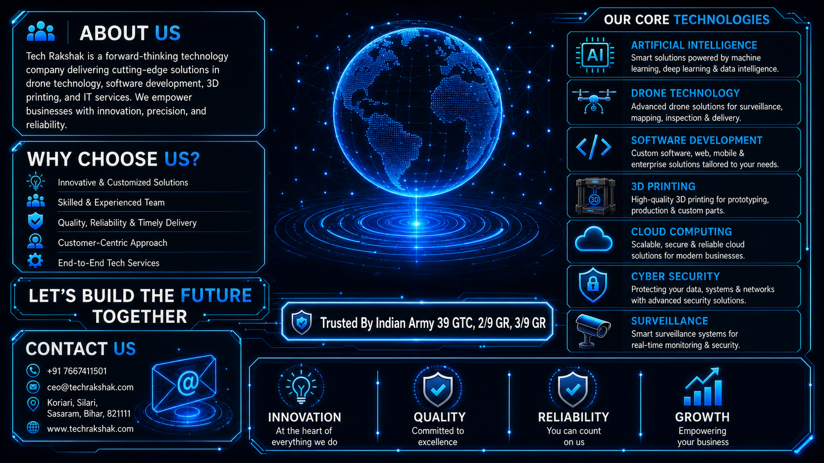 Tech Rakshak Back Landscape Poster